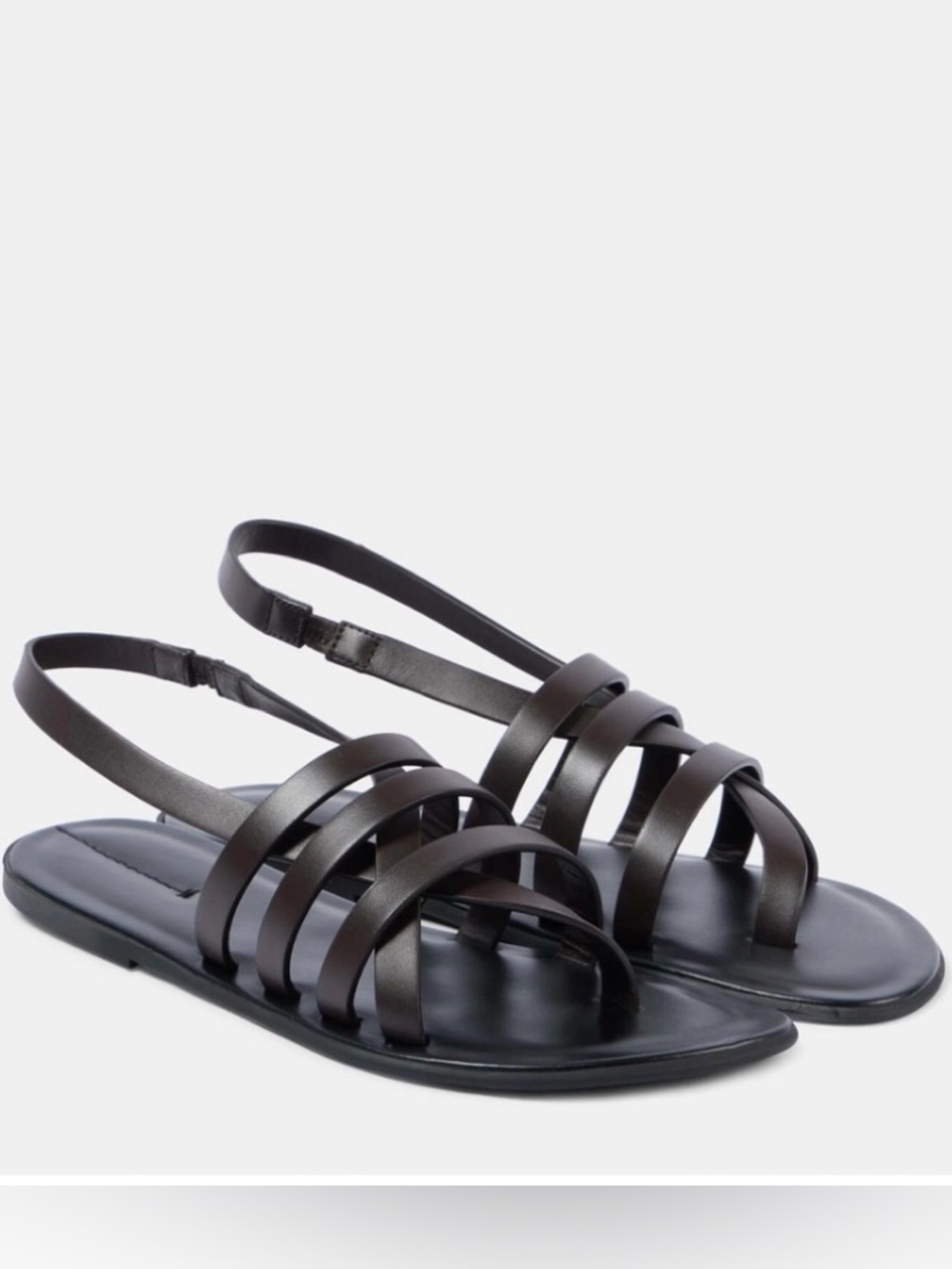 NWT The Row Line Sandal in Black. Size 38